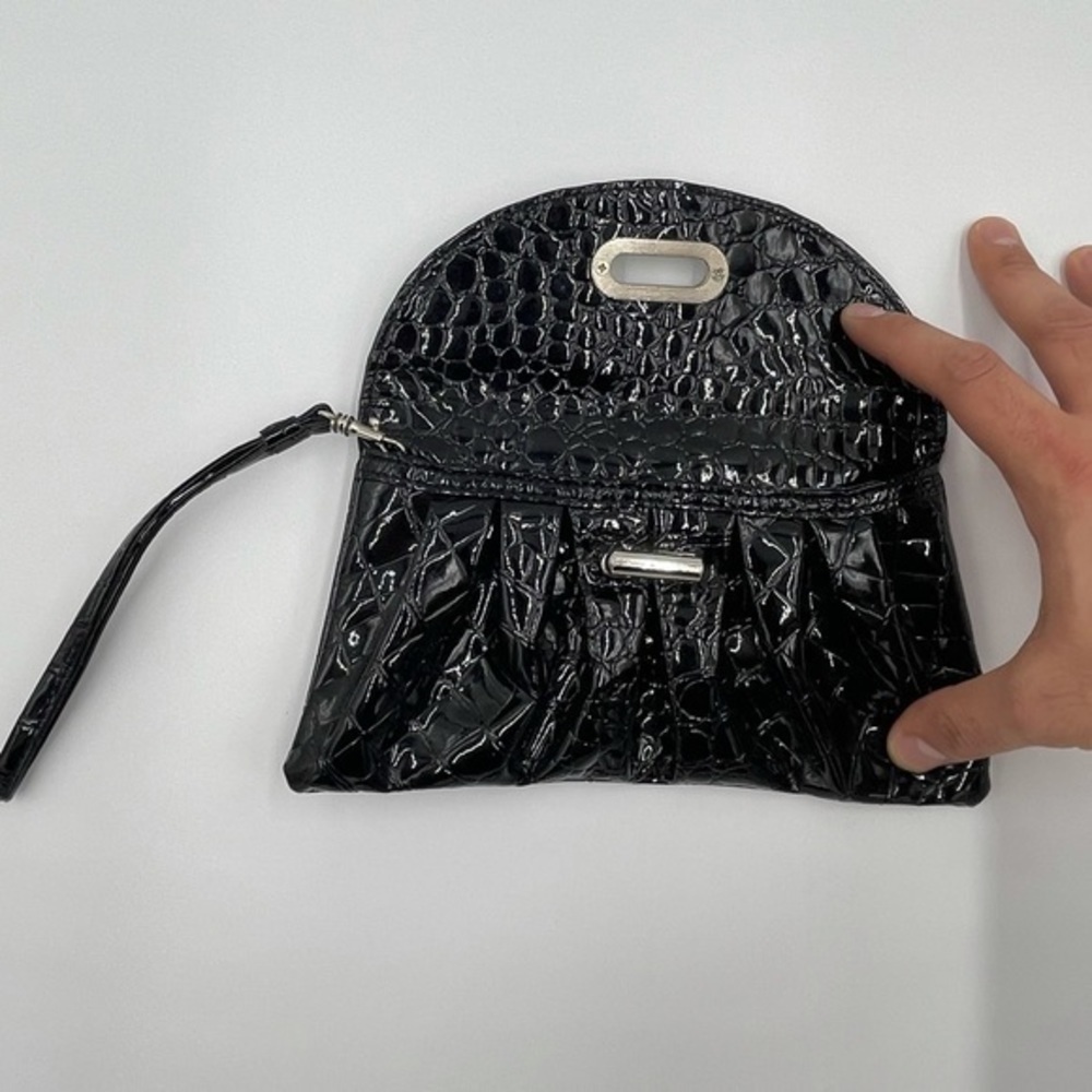 Main Street collection Black Faux Leather Clutch - Picture 2 of 4